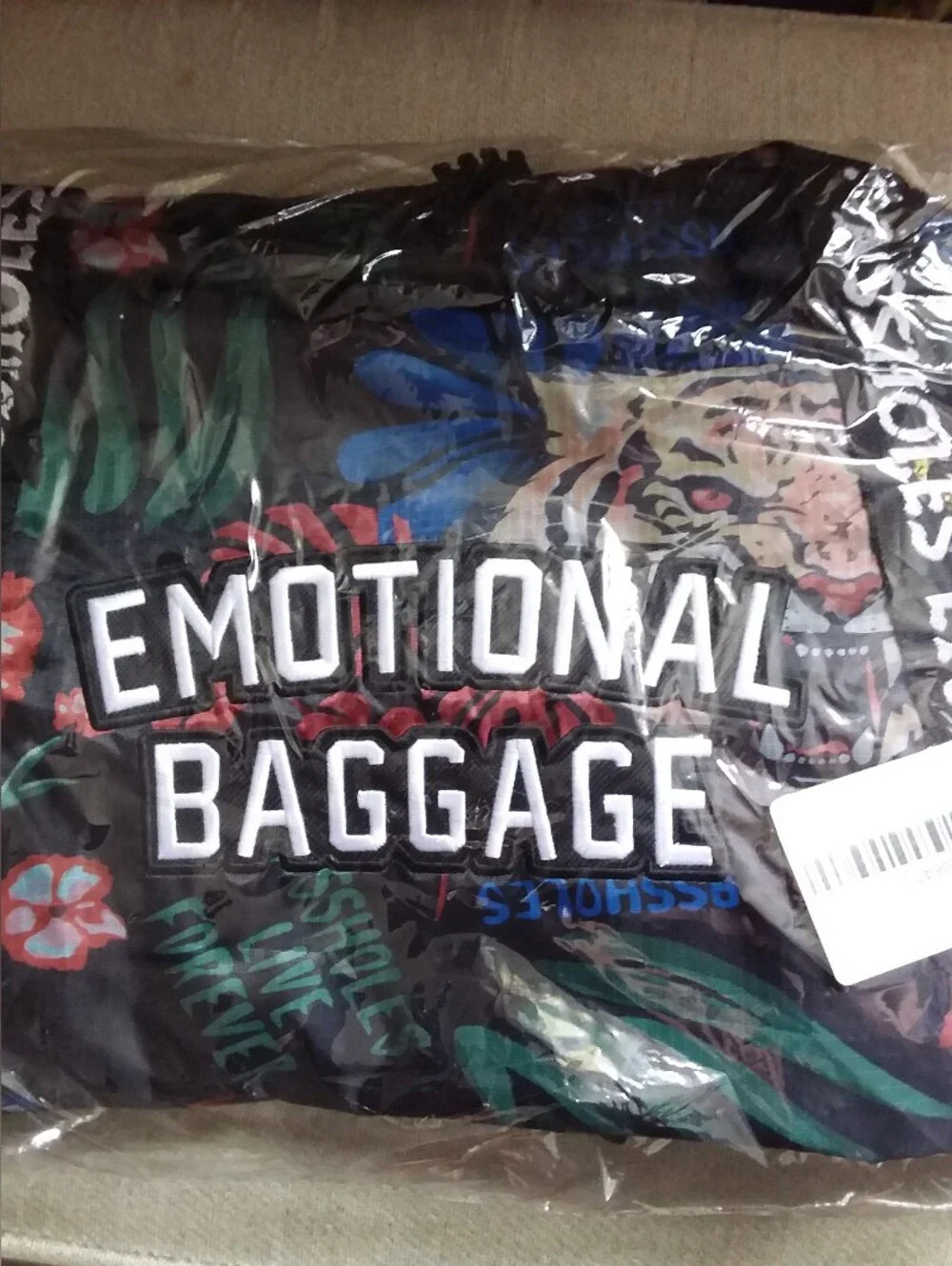 NWT Assholesliveforever Emotional Damage Duffel bag